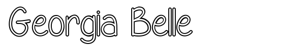 Georgia Belle font preview